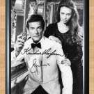 Sir Roger Moore Kristina Wayborn James Bond Signed Autographed Photo Poster Print Memorabilia A2 16.