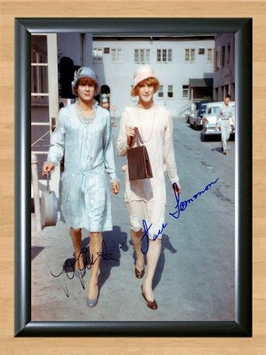 Some Like It Hot Tony Curtis Signed Autographed Photo Poster Print Memorabilia A2 16.5x23.4""