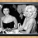 Sophia Loren Jayne Mansfield Signed Autographed Photo Poster Print Memorabilia A2 16.5x23.4""