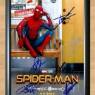 Spiderman Homecoming Tom Holland Cast Signed Autographed Photo Poster Print Memorabilia A2 16.5x23.4