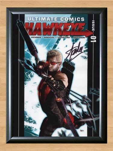 Stan Lee Ultimate Comics Hawkeye Signed Autographed Photo Poster Print Memorabilia A2 16.5x23.4""