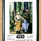Star Wars Han Solo Luke Skywalker Cast Signed Autographed Photo Poster Print Memorabilia A2 16.5x23.