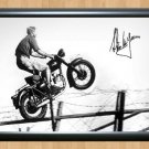 Steve McQueen Signed Autographed Photo Poster Print Memorabilia A2 16.5x23.4""