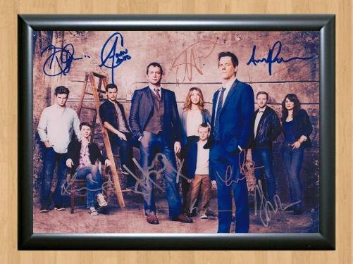 The Following Cast x9 Signed Autographed Photo Poster Print Memorabilia A2 16.5x23.4""