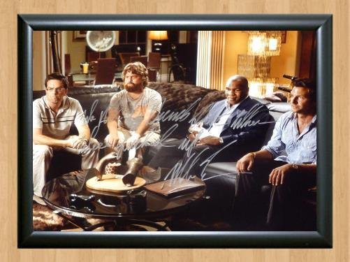 The Hangover Mike Tyson Ed Helms Cast Signed Autographed Photo Poster Print Memorabilia A2 16.5x23.4