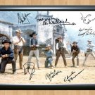 The Magnificent Seven Cast Signed Autographed Photo Poster Print Memorabilia A2 16.5x23.4""