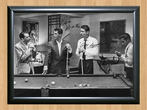 The Rat Pack Sammy Davis Jr Frank Sinatra Signed Autographed Photo Poster Print Memorabilia A2 16.5x