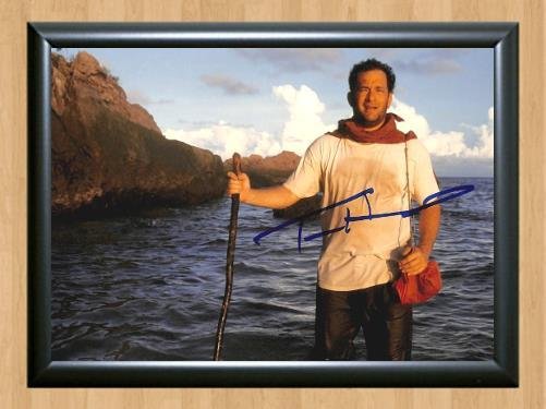 Tom Hanks Cast Away Cast Signed Autographed Photo Poster Print Memorabilia A2 16.5x23.4""