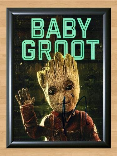 Vin Diesel Baby Groot Signed Autographed Photo Poster Print Memorabilia A2 16.5x23.4""