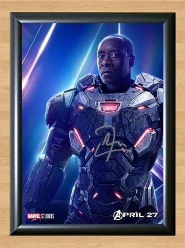 War Machine Don Cheadle Avengers Infinity War Signed Autographed Photo Poster Print Memorabilia A2 1