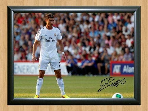 Cristiano Ronaldo Free Kick   Signed Autographed Photo Poster Print Memorabilia A2 16.5x23.4""