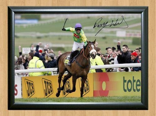 Kauto Star Horse Racing Ruby Walsh Race  Signed Autographed Photo Poster Print Memorabilia A2 16.5x2
