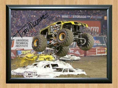 Maximum Destruction Tom Meents Max-D Monster Jam Truck Signed Autographed Poster Memorabilia A2 16.5