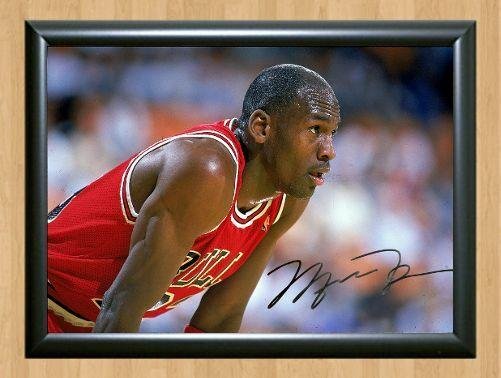 Michael Jordan  Bulls Star  Signed Autographed Photo Poster Print Memorabilia A2 16.5x23.4""