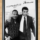 Muhammad Ali and Sugar Ray Robinson Signed Autographed Photo Poster Print Memorabilia A2 16.5x23.4""