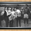 Muhammad Ali and The Beatles Signed Autographed Photo Poster Print Memorabilia A2 16.5x23.4""