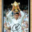 Novak Djokovic Wimbledon  Open Signed Autographed Photo Poster Print Memorabilia A2 16.5x23.4""