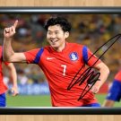 Son Heung-Min South Korea FIFA Signed Autographed Photo Poster Print Memorabilia A2 16.5x23.4""