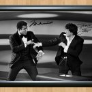 Sylvester Stallone Spars with Muhammad Ali Signed Autographed Photo Poster Print Memorabilia A2 16.5