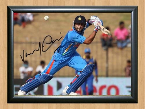 Virat Kohli  Signed Autographed Photo Poster Print Memorabilia A2 16.5x23.4""