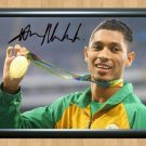 Wade Van Niekerk Olympics Rio 2016  Signed Autographed Photo Poster Print Memorabilia A2 16.5x23.4""