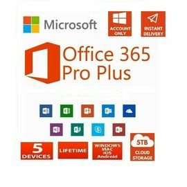 Microsoft Office 365 Pro Plus 2022 Account Lifetime 20 USERS 5 TB Windows Mac .. instant delivery