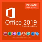 Microsoft Office 2019 Professional Plus 64 bit genuine download with key for 1 PCs