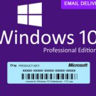 Windows 10 pro 32 64 bit License key genuine instant delivery
