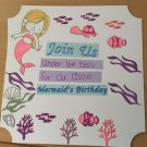 Mermaid birthday invitations