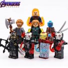 8pcs Avengers Endgame Captain Marvel War Machine Hawkeye Thor Nebula Minifigures