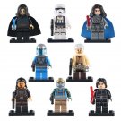 8pcs/lot Star Wars Kylo Ren Barriss Offee Stormtrooper Mandalorian Minifigures