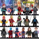 16pcs Superhero Avengers Endgame Captain Marvel Iron Man Thor Gamora Minifigures