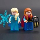 2Pcs Elsa & Anna - Frozen Disney Princess Snow White Minifigures Gift Toys