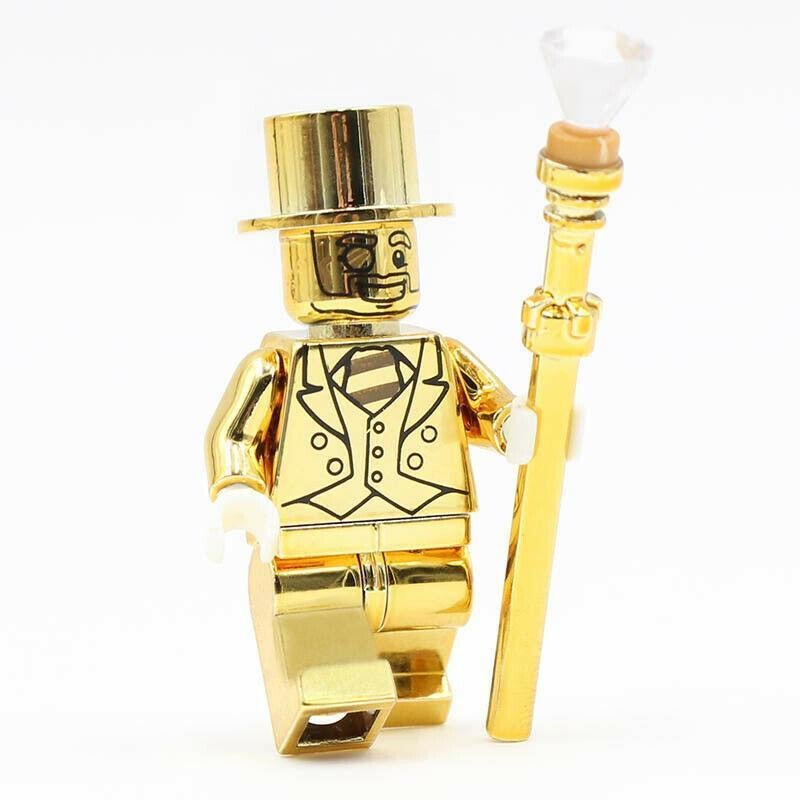 Mr. Gold Limited Edition Chrome Golden Marvel Super Hero Minifigures Toy
