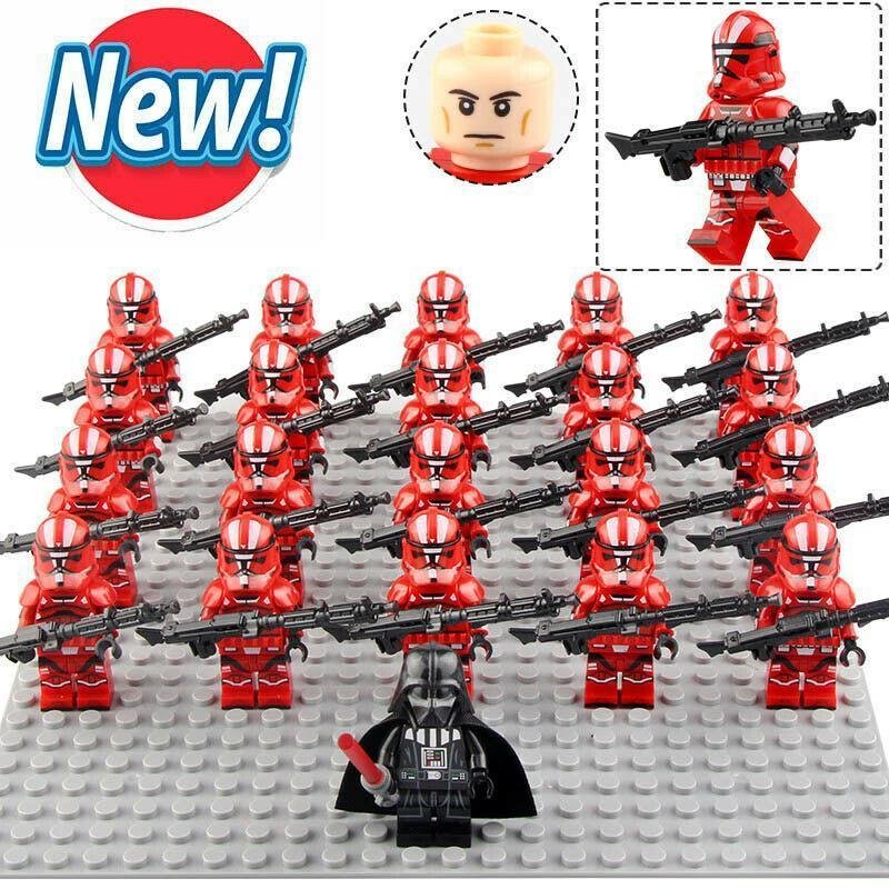 21Pcs Star Wars Darth Vader & Red Fist Squad Hemosiderosis Corps Minifigures