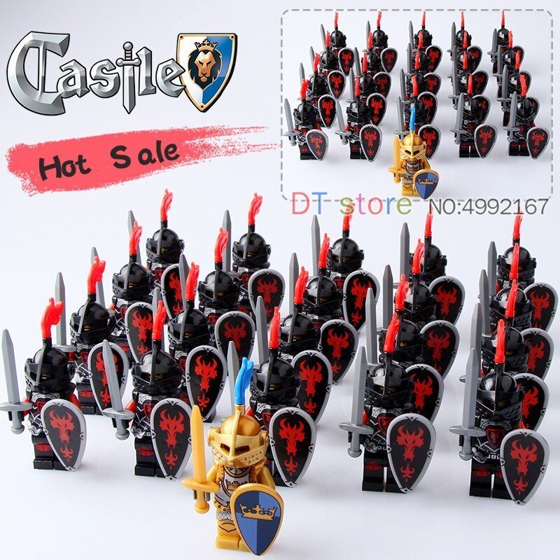 21pcs/set Castle Kingdoms The Evil Dragon Knight Army Minifigures Toys