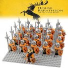 21Pcs/set Halberdier Baratheon Army Military Game Of Thrones Minifigures Toy
