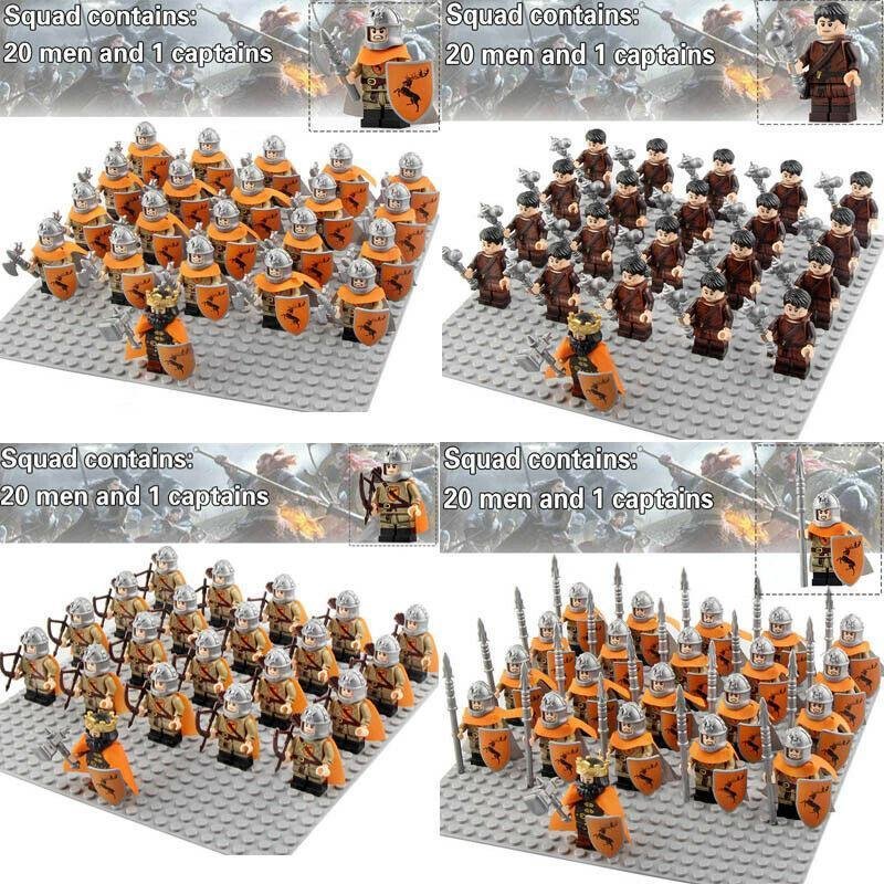 21pcs/set King Robert & The Baratheon army Game Of Thrones Minifigures Toy