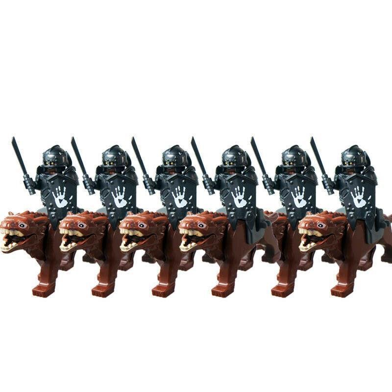 12Pcs Uruk-Hai Assault Wolf Riding Army The Lord Of The Rings Minifigures