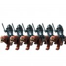 12Pcs Uruk-Hai Assault Wolf Riding Army The Lord Of The Rings Minifigures