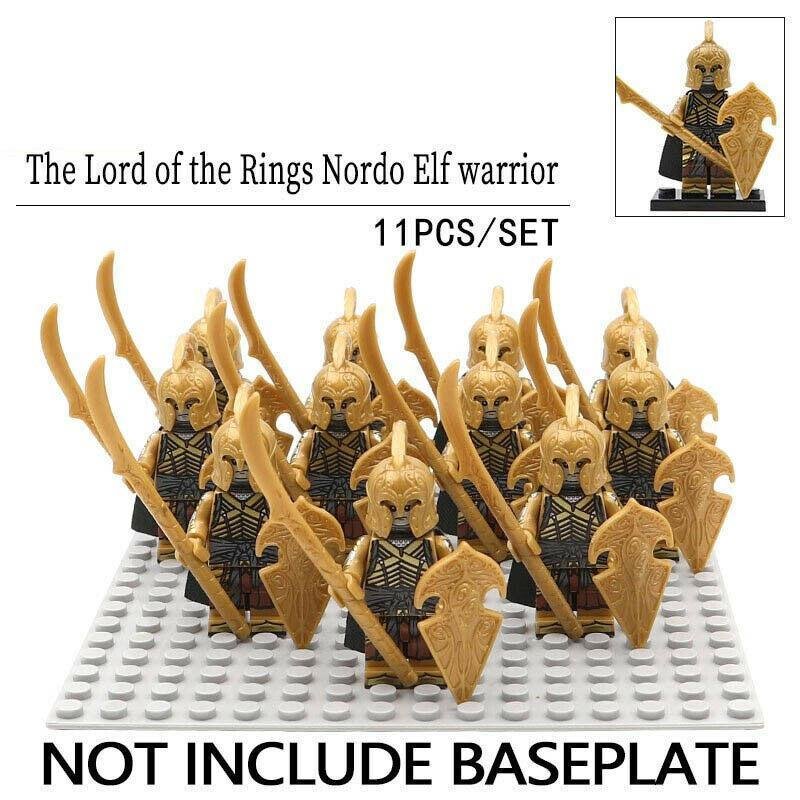 11Pcs/set Elves spearman The Noldor Army The Lord Of the Rings Minifigures