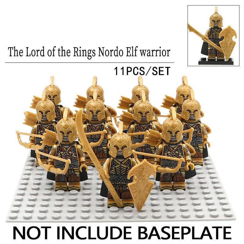 11Pcs/set Elves Archers - Noldor warrior The Lord Of the Rings Minifigures