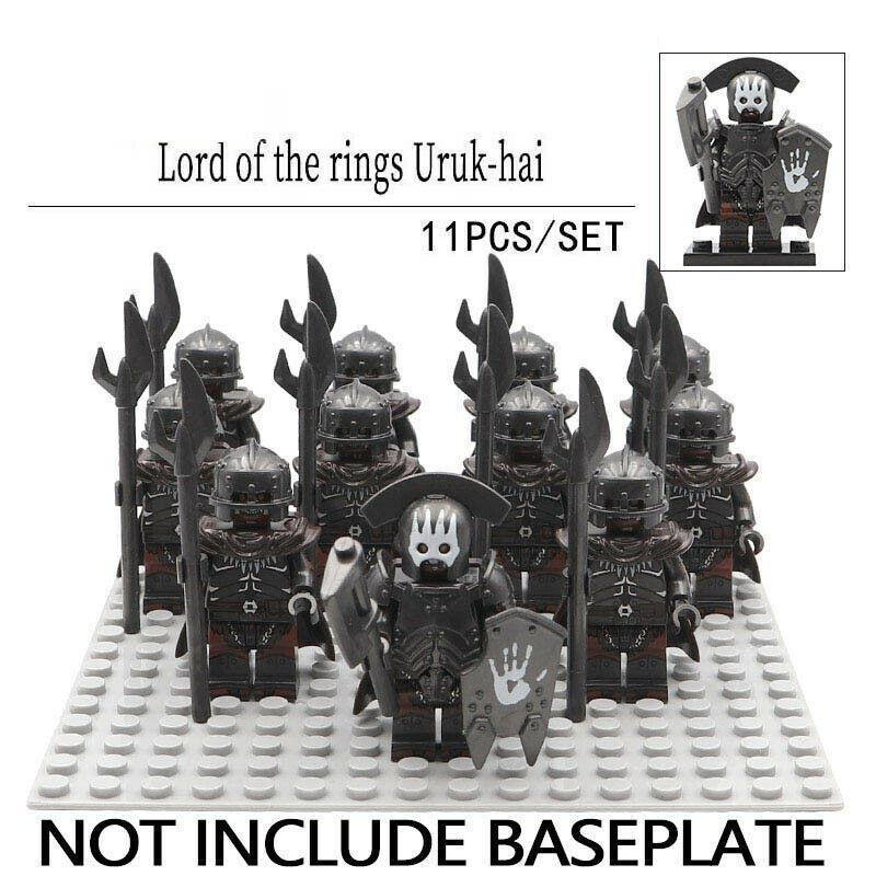 11Pcs/set Uruk-Hai Shaman Army Military The Lord Of The Rings Minifigures
