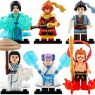 6pcs/set Chinese Mythological - Ne Zha Sun Wukong Bai Suzhen Minifigures