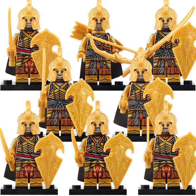 8pcs/set Noldor warriors The Lord Of The Rings The Elf Guard Minifigures