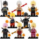 8pcs/set Dragon Ball Z - Broli Burdock Black Goku Gohan Vegeta Minifigures