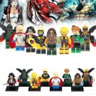 8pcs/set DC Comics Aquaman Flash Parademon Katana Booster Gold Minifigures