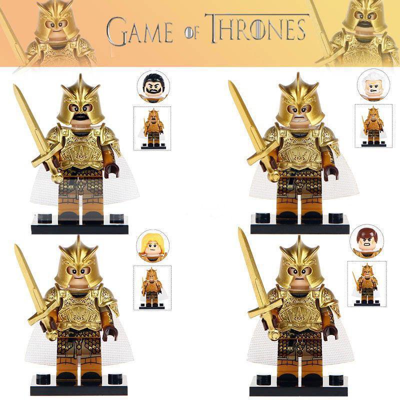 4pcs/set Kingsguard Jaime Meryn Trant Preston Game of Thrones Minifigures