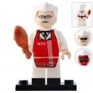 Harland Sanders KFC (Deadpool Version) Figure For Custom Minifigures Toy