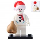 Christmas Snowman Figure For Custom Minifigures Block Gift Toy